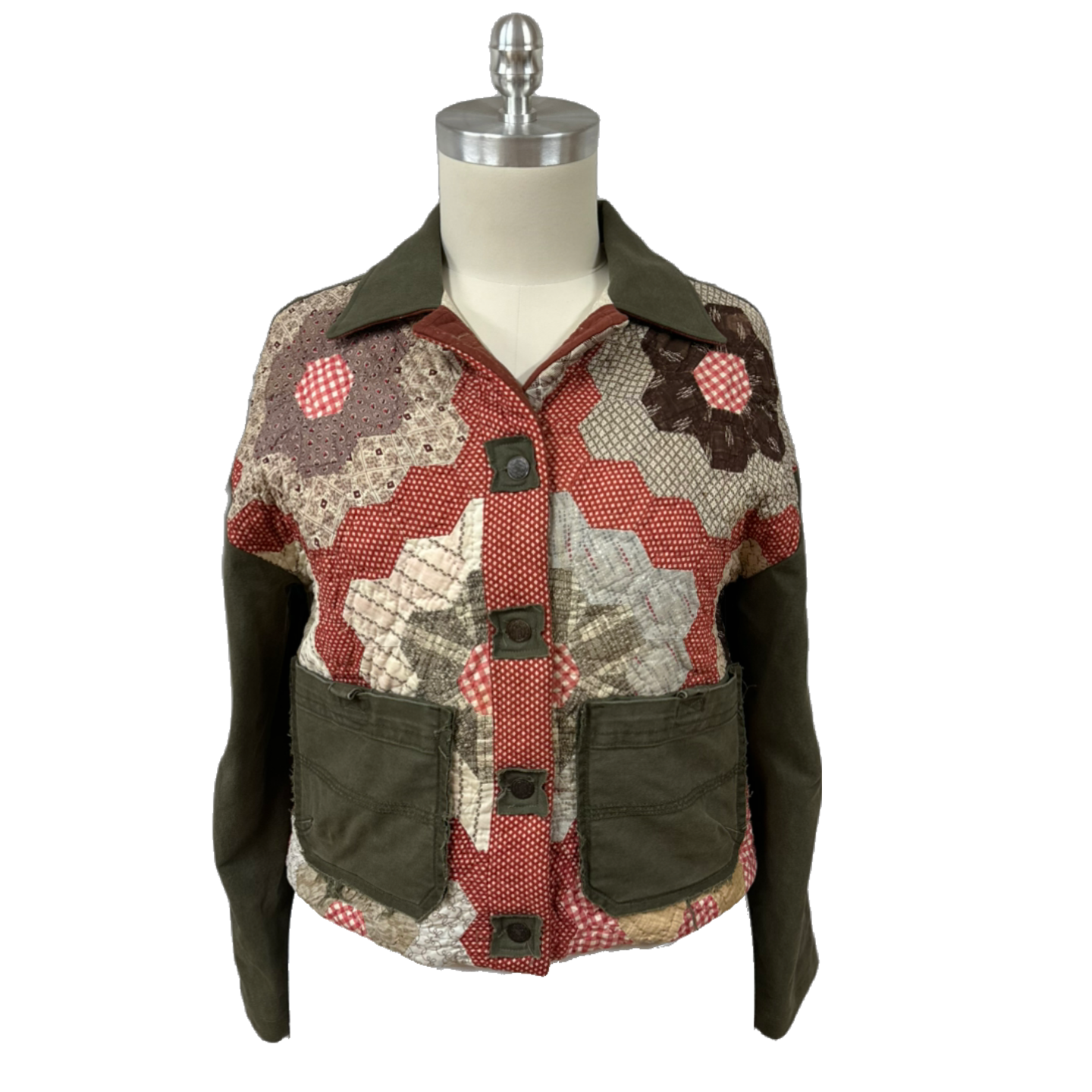 Grandma's Flower Garden Quilt Jacket