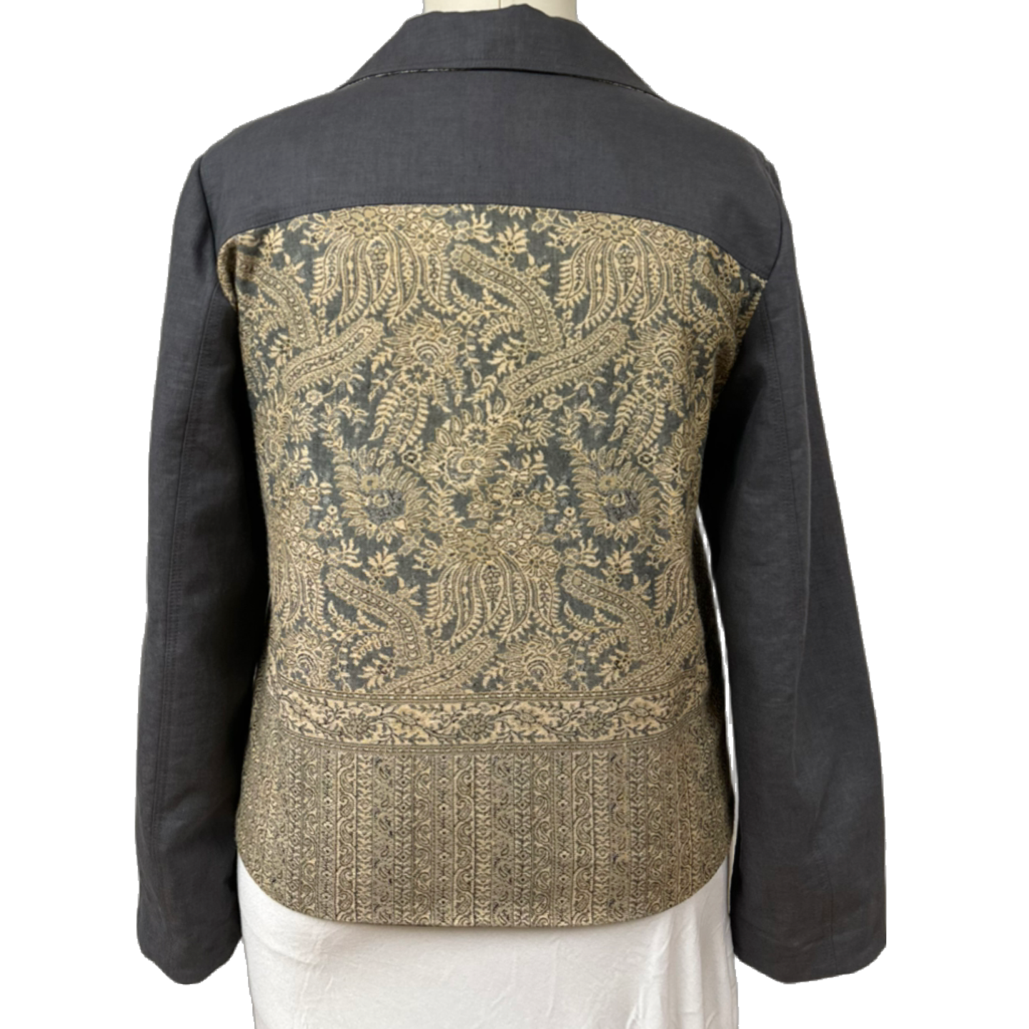 Steel Gray Pashmina Jacket