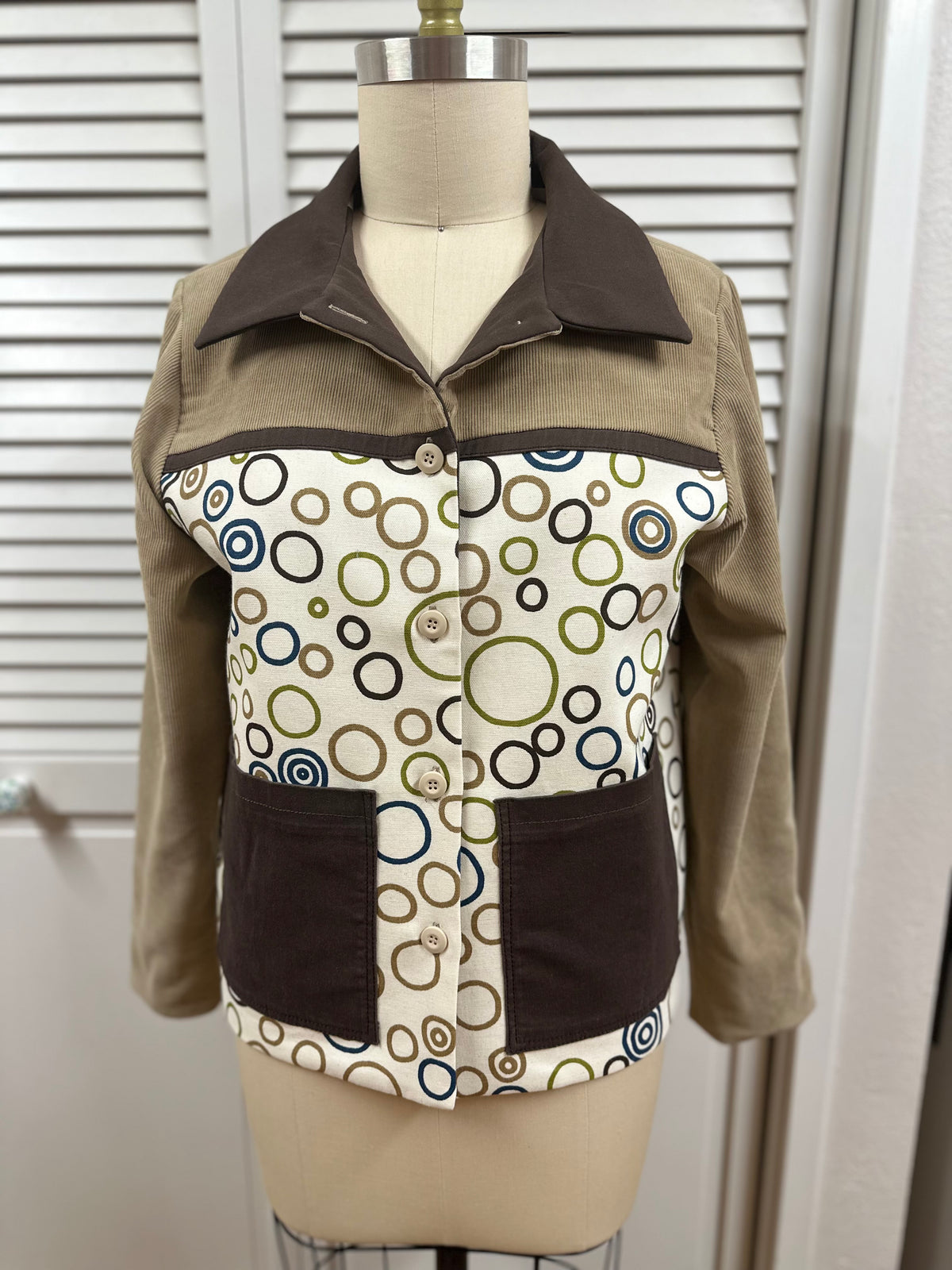 Circle Print Chore Coat