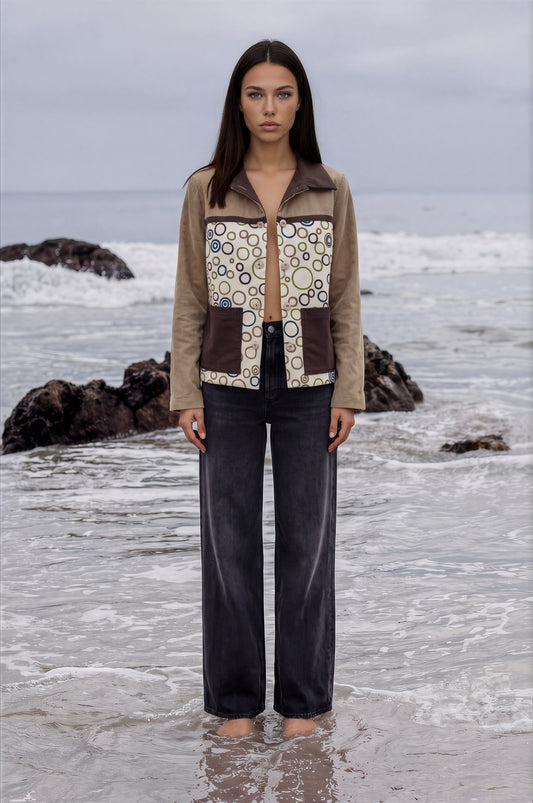 Circle Print Chore Coat