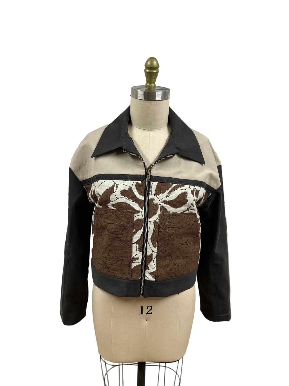 Burlap Floral Jacket