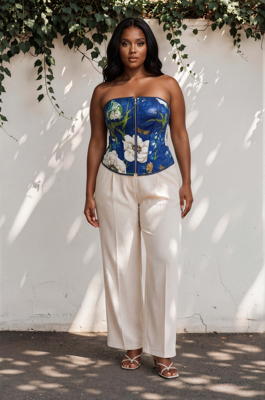Midnight Floral Corset