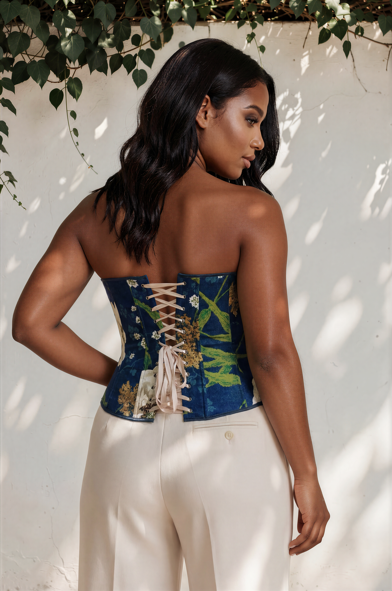 Midnight Floral Corset