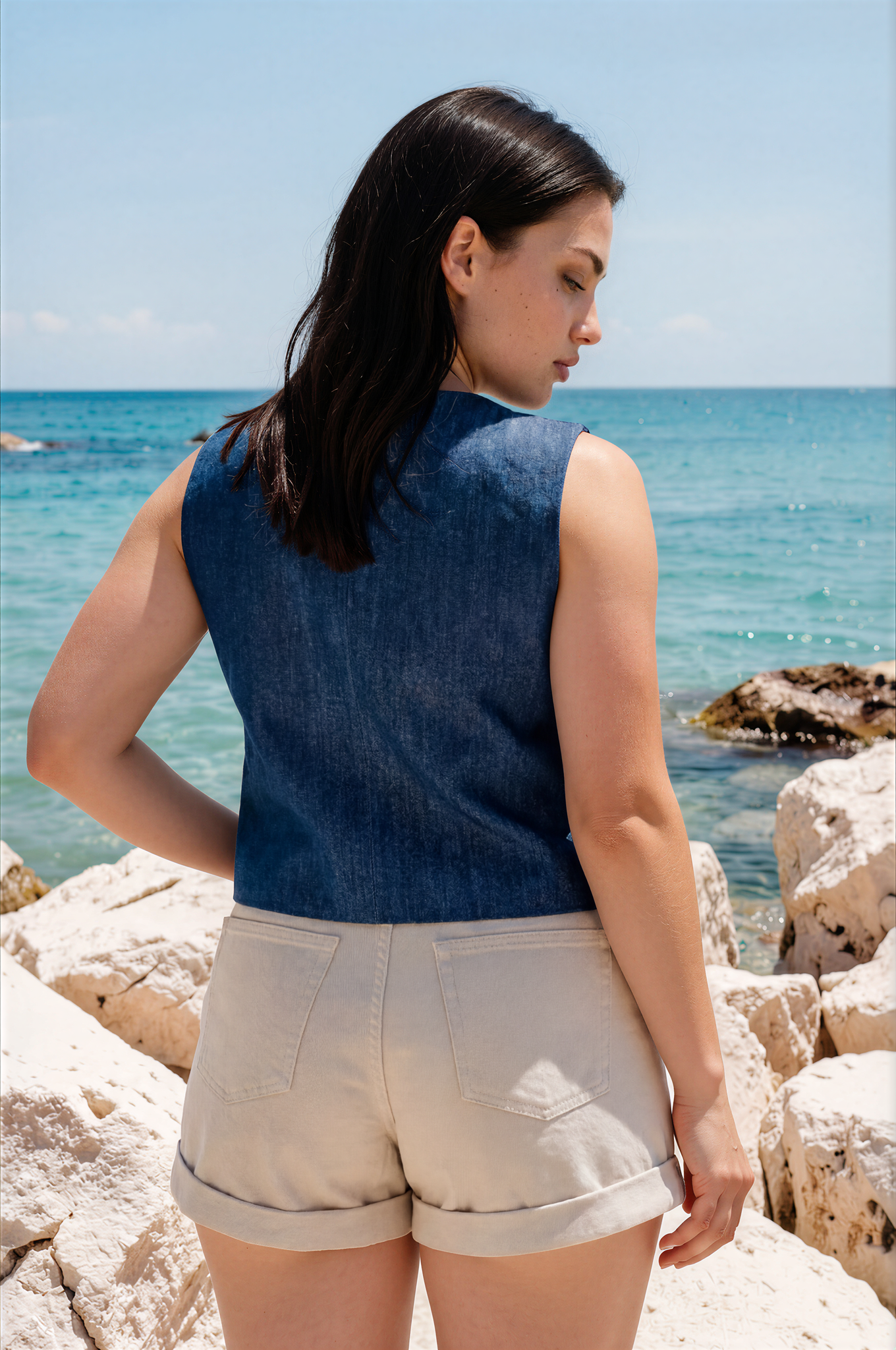 Emma Waistcoat - Sea of Teal