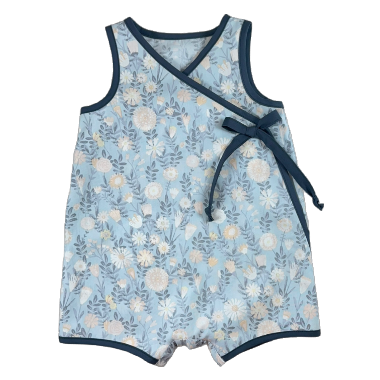 Bailey Romper in Cotton - Morning Frost