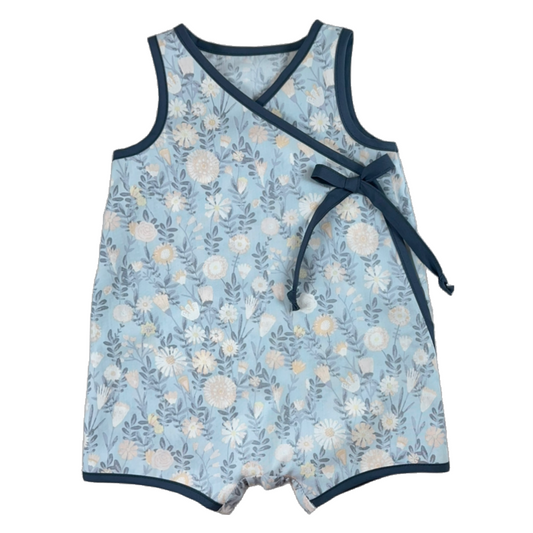 Bailey Romper in Cotton - Morning Frost