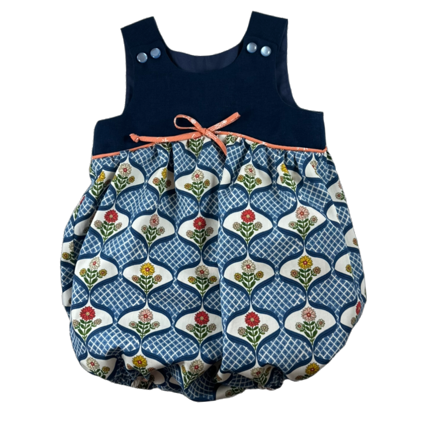 Darcy Bubble Romper - Lattice Garden