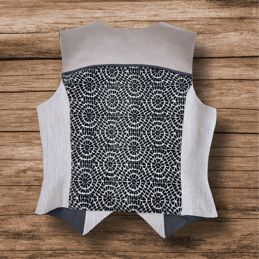 Juliette Fitted Vest - Velour Print