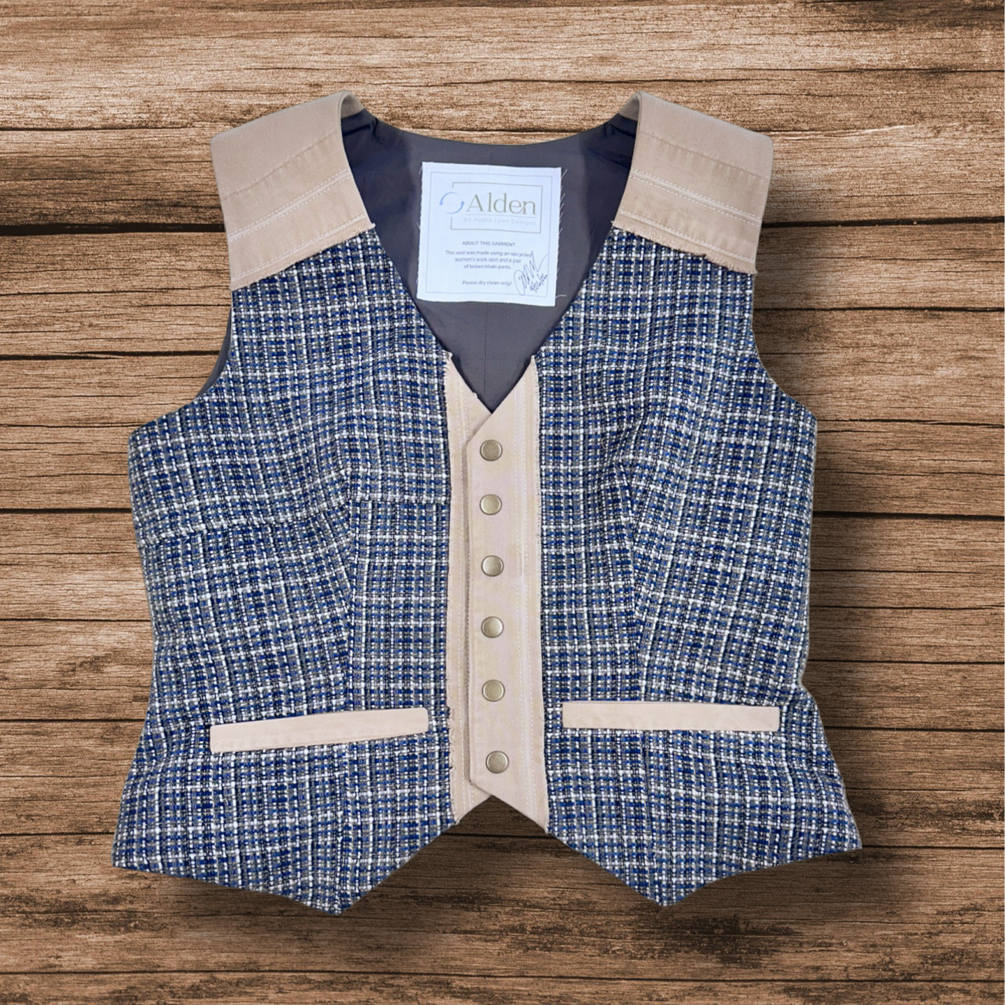 Juliette Fitted Vest - Western Tweed