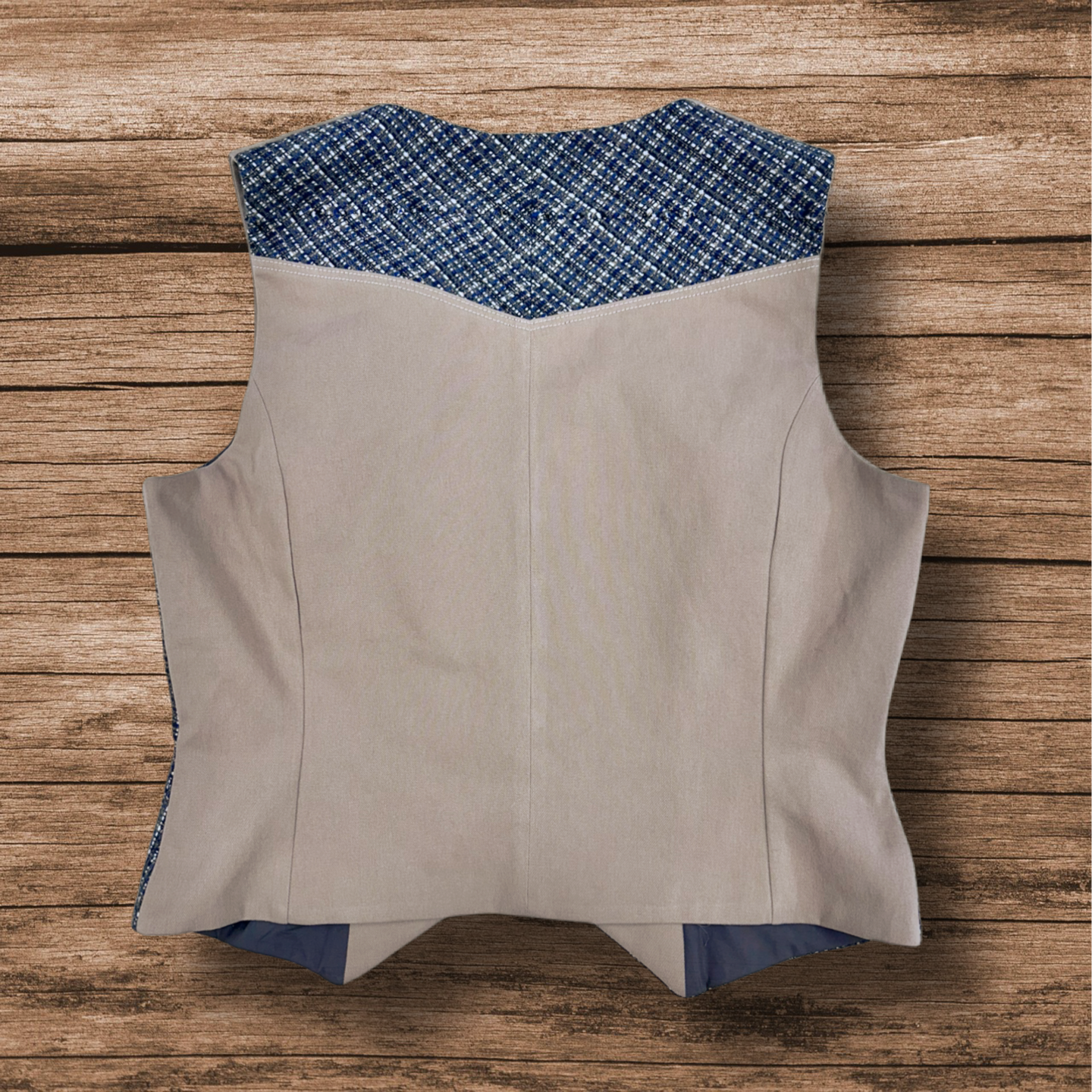 Juliette Fitted Vest - Western Tweed
