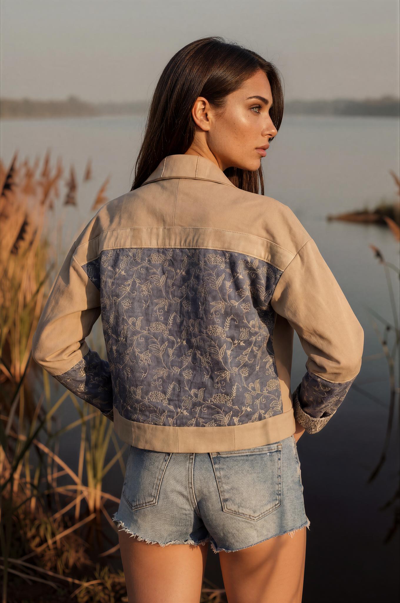 Indigo Cashmere Jacket