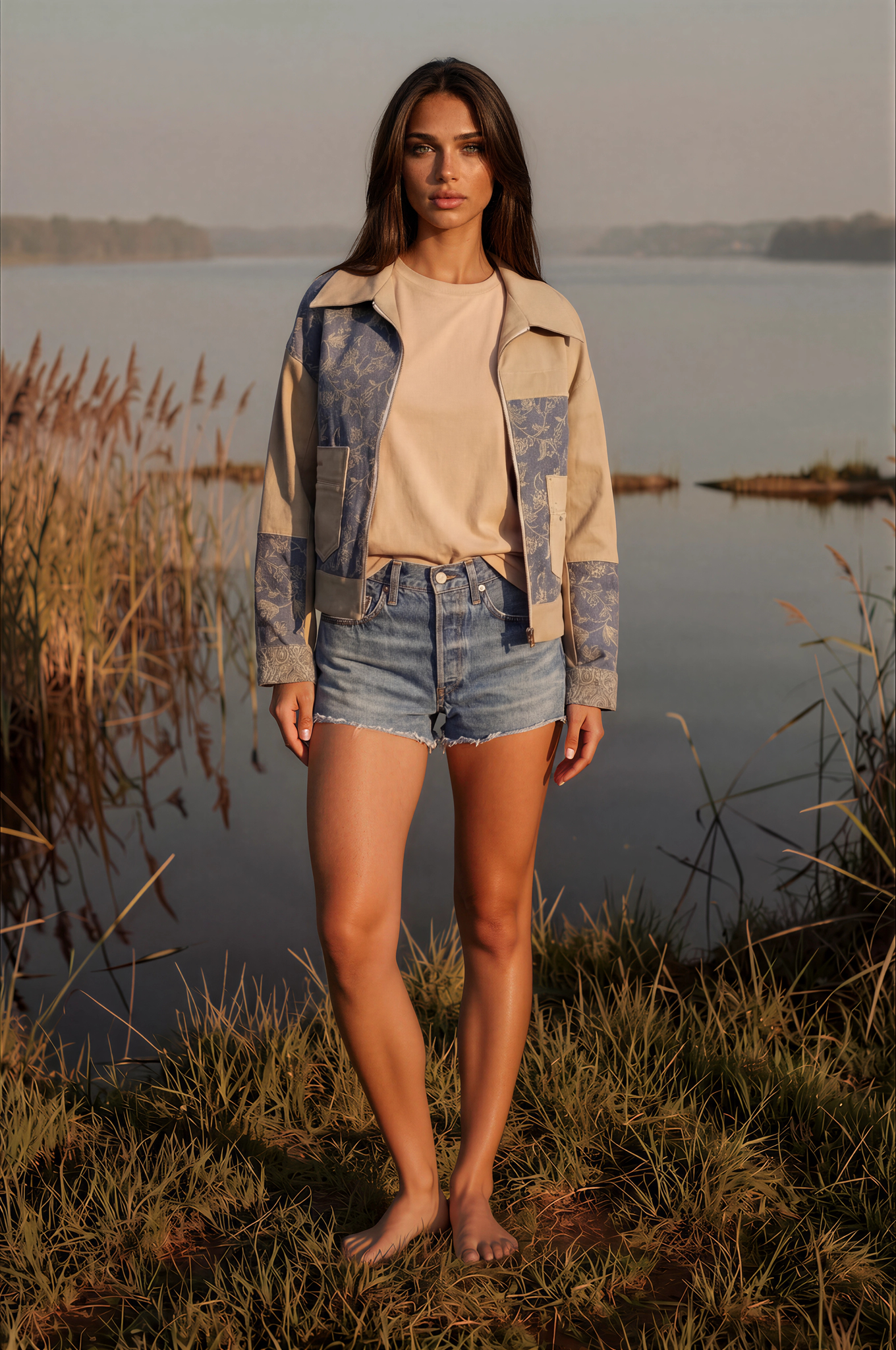 Indigo Cashmere Jacket