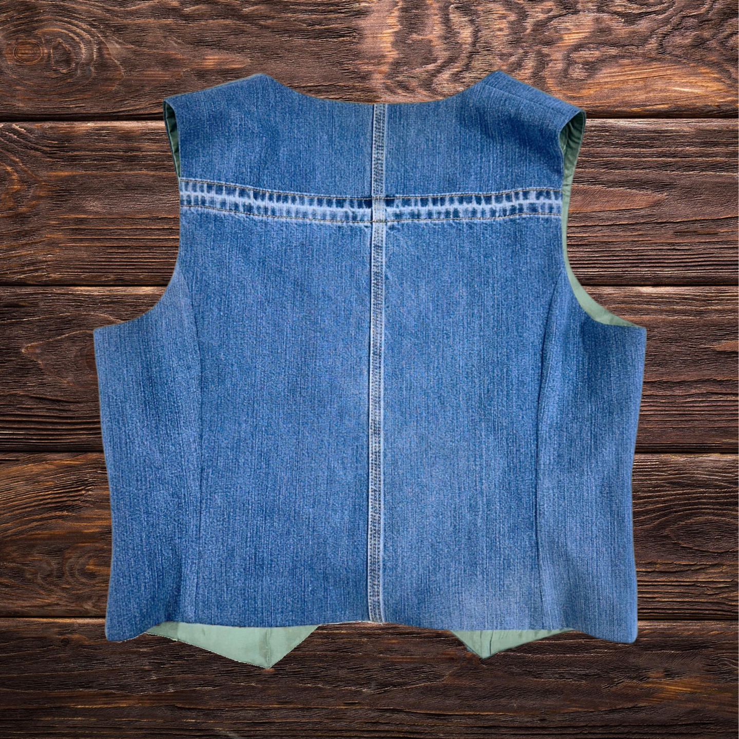 Juliette Fitted Vest - Green Floral